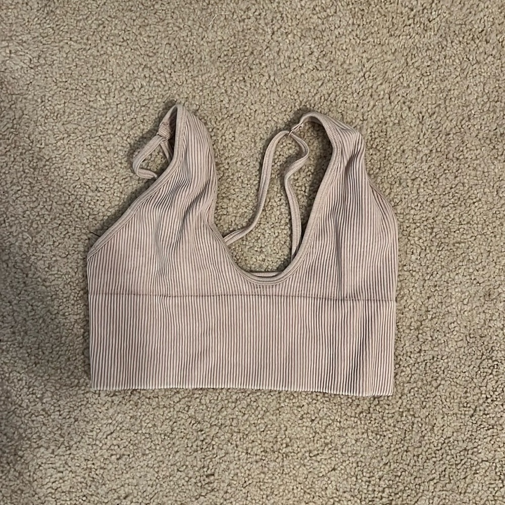 Nude sports bra